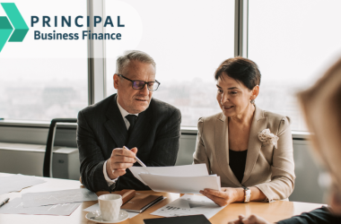 Business people talking