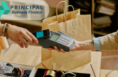 Shopping bags and card terminal