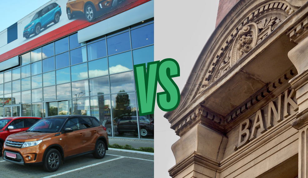 Car dealership and bank